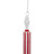 7.25" Red Striped Rolling Pin Glass Christmas Ornament - IMAGE 6