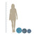 Set of 3 Blue Metal Round Plates Wall Design 12" - IMAGE 4