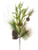 20" Pine with Pine Cones and Bell Artificial Christmas Spray - IMAGE 1