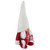 Nordic Girl Gnome w Pigtails Christmas Figure - 10" - Red and White - IMAGE 3