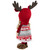 Nordic Girl with Moose Antler Hat Christmas Figure - 17" - Red and White