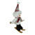 Skiing Snowman with Plaid Santa Hat and Matching Scarf Christmas Ornament - 12" - IMAGE 2