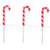 LED Color Changing Candy Cane Outdoor Christmas Pathway Markers - 11" - Set of 3 - IMAGE 2