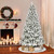 Medium Flocked Virginia Pine Artificial Christmas Tree - 6’ - Unlit - IMAGE 2