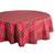 Plaid Round Cotton Christmas Tablecloth - 70" - Red and Green - IMAGE 1