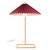 19" Red and Gold Modern Style Electroplated Table Lamp - IMAGE 3