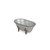 10" Silver and Brown Galvanized Bathtub Tabletop Decoration - IMAGE 2