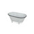 12" White Traditional Handmade Bathtub Tabletop Decoration - IMAGE 2