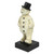 Snowman Wearing Hat Still Action Die-Cast Iron Coin Bank - 6.5" - IMAGE 4