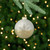 4" Gold and Silver Snowflake Glass Ball Christmas Ornament - IMAGE 2