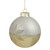 Glittered Snowflake Glass Christmas Ball Ornament - 4" - Gold - IMAGE 5