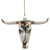 5.5" Longhorn Glass Christmas Ornament - IMAGE 1