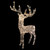 LED Lighted Commercial Grade Acrylic Reindeer Outdoor Christmas Decoration - 46.5" - Warm White Lights - IMAGE 1