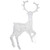 Commercial Grade Acrylic Reindeer Outdoor Christmas Decoration - 46.5" -  Pure White LED - IMAGE 5