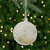 Moon Santa 'Dreams Come True' Frosted Glass Christmas Ornament - 4.5" - White - IMAGE 1
