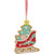 3.5" Glittered Christmas Sleigh Cookie Ornament - IMAGE 1