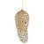 Pine Cone Glass Christmas Ornament - 7.25" - Gold - IMAGE 1