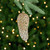 Pine Cone Glass Christmas Ornament - 7.25" - Gold - IMAGE 2