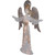 49.25" LED Lighted White and Gold Angel Christmas Decoration - IMAGE 3
