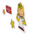 8-Piece Peanuts Christmas Nativity Double Sided Window Cling Decorations - IMAGE 4