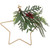 Mixed Pine Foliage and Berries Star Hanging Christmas Ornament - 11" - IMAGE 1