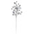 34" Silver Jingle Bells and Glitter Snowflakes Artificial Christmas Spray - IMAGE 1