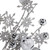 34" Silver Jingle Bells and Glitter Snowflakes Artificial Christmas Spray - IMAGE 2