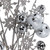 34" Silver Jingle Bells and Glitter Snowflakes Artificial Christmas Spray - IMAGE 3