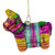 Piñata Donkey Bohemian Style Glass Christmas Ornament - 3.5" - IMAGE 1