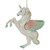 5.25" White Unicorn Glass Christmas Ornament - IMAGE 6