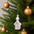 3.25" Snow Covered Pink Church Glass Christmas Ornament - IMAGE 3