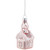 3.25" Snow Covered Pink Church Glass Christmas Ornament - IMAGE 5