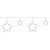 LED Lighted Twinkle Star Christmas Lights - 9.25' White Wire - 10ct - IMAGE 1