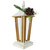 LED Lighted Frosted Christmas Flameless Candle Lantern - 19" - IMAGE 4