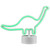 LED Brontosaurus Dinosaur Neon Table Light - 11" - Green - IMAGE 2