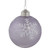 3ct Purple Glass Ball Christmas Ornaments with Snowflakes 3" (80mm) - IMAGE 3