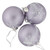 3ct Purple Glass Ball Christmas Ornaments with Snowflakes 3" (80mm) - IMAGE 5