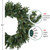Real Touch™ Pre-Lit Blue Spruce Artificial Christmas Wreath - 36" - Clear Lights - IMAGE 6