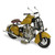 14" Yellow and Silver Motorcycle Tabletop Decoration - IMAGE 1