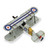 13.75" Gray and Brown WWI British Biplane Tabletop Decoration - IMAGE 4