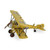 14" Yellow and Brown 1931 British Avro Tutor Biplane Tabletop Decoration - IMAGE 3