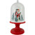 LED Lighted Snowing Musical Santa Under Cloche Christmas Decoration - 13.5" - IMAGE 2