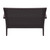 50" Brown Resin Patio Loveseat with Sunbrella Natural Cushion - IMAGE 6