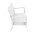 35" White Outdoor Patio Loveseat with Sunbrella Cushion - IMAGE 5