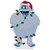Bumble Wrapped in Lights Double Sided Christmas Window Cling Decoration - IMAGE 1