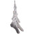 LED Lighted 2D Tinsel and Pine Christmas Tree Decoration - 27.5" - IMAGE 4