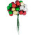 Shatterproof Ball Ornament Christmas Pick - 6.75" - Traditional Colors - IMAGE 5
