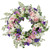 Mixed Floral and Fern Artificial Spring Wreath, 24-Inch - IMAGE 1