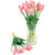 Real Touch™ Pink Artificial Tulip Floral Bundles, Set of 6 - 18" - IMAGE 4