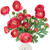 Real Touch™ Coral Pink Ranunculus Artificial Floral Sprays, Set of 6 - 21" - IMAGE 6